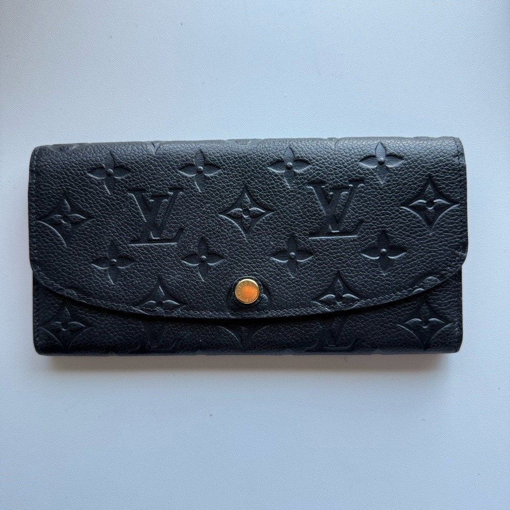 Louis Vuitton Black Embossed Women's Wallet